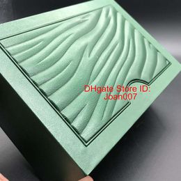 Factory Supplier High Quality Green Box Papers Gift Watches Boxes Leather Bag Card For 116610 116660 116710 116613 116500 Watches 235F