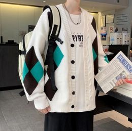 Mens Designer Sweaters Loose Fashion Long Cardigan Letter Printed men Knitted Thicken Plus Size Korean English Alphabet Coat