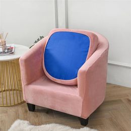 Chair Covers Split Style Tub Sofa Cover Stretch Velvet Coffee Bar Club Living Room Mini Couch Slipcovers With Seat Cushion283j