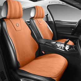 Car Seat Covers Cushion All Seasons Universal Ultra Thin Suede Light Luxury Saddle Napa Leather Ventilation Breathable Cus