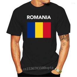 Erkek Tişörtleri O Boyun T-Shirts Erkek Düşük Fiyatlı Steampunk Romanya Bayrak T-Shirt Romanya Tişört