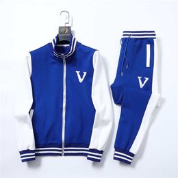 European and American street men's Tracksuits sportswear new fashion brand men's suit Spring and Autumn men's two-p291C
