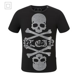 Hot Phillip Plain Men T Shirt Designer PP Skull Diamond T-Shirt Short Sleeve Dollar Bear Tiger Brand Tee High Quality Skulls T Shirt Tops Wp2145