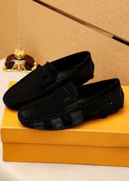 Luxury Brand Mens Loafers Dress Shoes Gommino Driving Business Suede Shoes Size 38-46