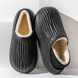 Slippers Winter Women Slippers 2023 New EVA Waterproof Warm Home Indoor Plush Home Non-Slip Shoes Men Cotton Shoes Home Couple Slippers x0916