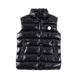 Men's Vests Classic Chest NFC Badge Mens Down Vest Stand Collar men gilet Fashion Winter down vest Size 1--5 HKD230918