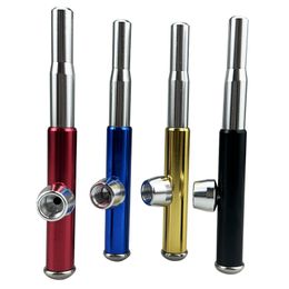 Latest Colourful Mini Aluminium Alloy Pipes Innovative Screw Style Portable Removable Philtre Spoon Bowl Dry Herb Tobacco Cigarette Holder Hand Smoking