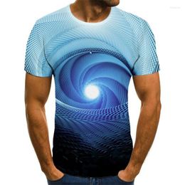Men's T Shirts 2023 3D Stereoscopic Pattern T-shirt Casual Tops Fun Summer O-collar Short-sleeved Shirt