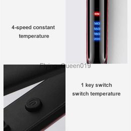 Hair Curlers Straighteners Infrared curling iron Brush Anion Flat Straightening Comb Tourmaline Ceramic Plate 0918