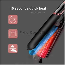 Hair Curlers Straighteners Infrared Curling Iron Brush Anion Flat Straightening Comb Tourmaline Ceramic Plate Drop Delivery Products Care Sty 0918