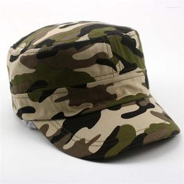 Berets Summer Fashion Men Baseball Caps Tactical Army Camouflage Flat Cap Hats Women Men's Outdoor Visor Military Training Camo