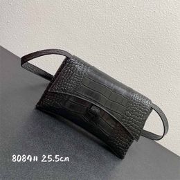 10A Designer Hourglass bag Luxury women handbag crossbody bags Alligator cowhide Tote purse Unique signature arc shape Shoulder handbags Vintage wallet 25.5CM