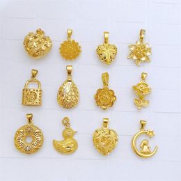 Charms Mixed Beads Pendants For Necklaces Women Heart Star Flower Bowknot Charm Pendant Jewellery Making Accessories Wholesale Gifts