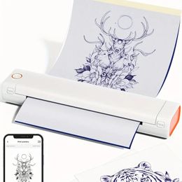 Phomemo M08F Wireless Tattoo Transfer Stencil Printer, Tattoo Transfer Thermal Copier Machine With 10pcs Free Transfer Paper, Tattoo Printer Kit