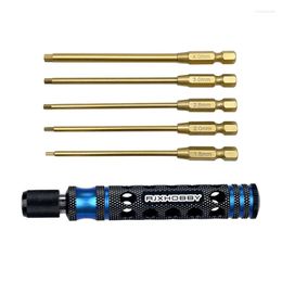 6.35mm 5 In1 Hex Screwdriver 1.5/2.0/2.5/3.0/4.0mm Repairing Tool For RC Car Helicopter FPV Drone