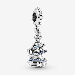 100% 925 Sterling Silver Elegant Princess Dangle Charms Fit Original European Charm Bracelet Fashion Women Wedding Engagement Jewe187T