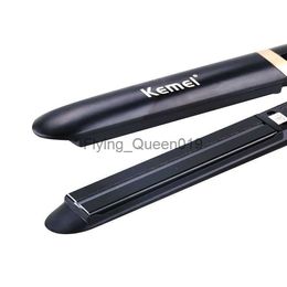 Hair Curlers Straighteners Kemei KM-2219 Beauty Care Universal Infrared Aluminum Plate Hair Straightener For Hairdressing Tool HKD230918