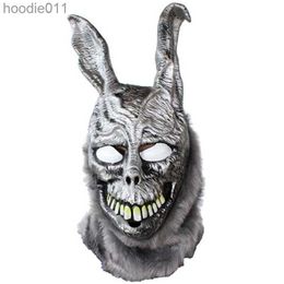 Costume Accessories Party Masks Movie Donnie Darko Frank evil rabbit Mask Halloween party Cosplay props latex full face mask 220915 L230918