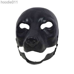 Costume Accessories DIY animal moving mouth blank mask base Mould of dog set package make your own Halloween mask moving-jaw T220727 L230918