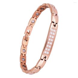 Link Bracelets Women Bracelet Copper Chains Bangle Simple Hand Decor Decorations Jewellery For Dating Birthday Party Present Jewelries