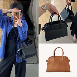 Shoulder BagHead Layer Cowhide Handbag Small And Premium Large Capacity Commuter Tote Single Oblique Straddle Shopping Bag 240124