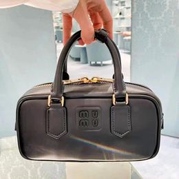 7A quality Miui Arcadie Lolita cosmetic Bowling bag shoulder Womens Genuine Leather mens Wallets Clutch Bags Cross Body Totes handbags Designer Luxury luggage Bags