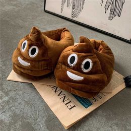 Slippers Hot Cute Funny Slippers Women Men Poop Shoes Winter Soft Warm Indoor Loafer Unisex Cartoon Slippers Women Designer House Slides x0916