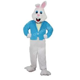 Halloween White Rabbit Mascot Costume High quality Cartoon Character Outfits Christmas Carnival Dress suits Adults Size Birthday Party Outdoor Outfit