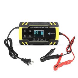 Other Vehicle Tools Digital Lcd Display 8A/4A Touch Sn Pse Repair Battery Charger For Car Motorcycle Lead Acid Agm Gel Wet Drop Delive Dhrpz