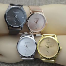 Wristwatches Top Quality 2023 Arrival Womage Stainless Steel Mesh Belt Watch Men's Women Watches Factory Wholesale