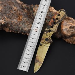 Small Stainless Steel Folding Knife Outdoor Pocket Camping Blades Utility Knives EDC Cutter CAMO