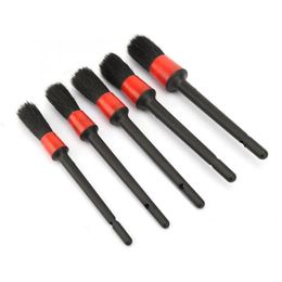 Brush 5Pcs/Set Car Motorcycle Wheel Window Cleaning Tool Detailing Brushes Home Office Dust Removal Tools Drop Delivery Automobiles Mo Dhpn5