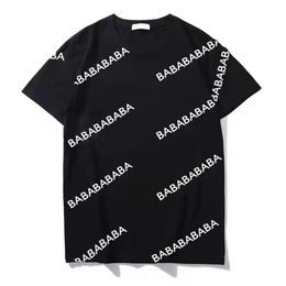 Men's T shirt Dilapidated Letters Pattern Print Women's Fshion Casual Tops Unisex MensTees Boys Girls Summer Clothes M-4275C