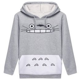 Raisevern 3D Thick Sweatshirt Harajuku Cartoon Totoro Animal cat Print Women Cosplay Suit Hoodie Spring Autumn Outside Clothes cot282A