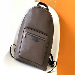 6A1-High quality OUTDOOR Backpack Leather Monograms Eclipse Canvas Vintage Laptop Backpacks With Zipper Buckle Luxurys Black Blue 293i