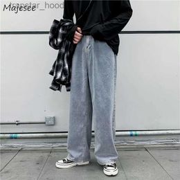 Men's Jeans Jeans Men Mopping Wide Leg Trousers 3XL Baggy Harajuku Hip-hop High Street Kpop Chic Retro Vintage Korean Style Teens Fashion X0621 L230918