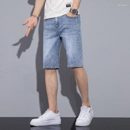 Men's Shorts Korean Version Of Selling Summer Denim Thin Quarter Pants Loose Straight Leg Travel Six Breeches