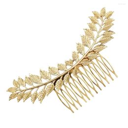 Hair Clips Gold Metal Olive Leaf Hairband Comb Greek Bridal Wedding Accessories Headdress Headpiece Clip Hairpin Head Jewellery