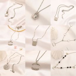 Fashion Pendant Necklaces Charm Designer Jewelry Silver Plated Necklace for Women Gift Popular Brand Letter Good Nice Christmas Gift Jewellery