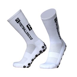 Sports Socks Football Men Knee High White Round Silicone Suction Cup Grip Anti Slip Soccer Women Baseball Rugby 2022 230918