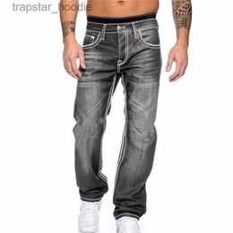 Men's Jeans Men's Jeans MJARTORIA Autumn Denim Pants Slim Straight Dark Blue Regular Fit Leisure Long Trousers Jean Men Hombre L2309119