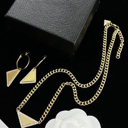 Pendants Designer Necklace For Woman Designers Gold Earrings Womens Luxury Ear Studs Neckwear Chains Sets Brand Jewelrys225u