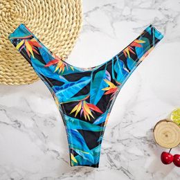 Men's Swimwear Women's Sexy Bikini V-shaped Pants And For Cross Border Printed European American Foreign Trade