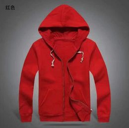 Mens Polos jacket Hooded sweater Hoodies and Sweatshirts autumn solid casual with a hood sport zipper pullover quality Outerwear Cotton Tidal current 599ess