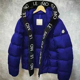 Winter new men's down jacket designer Downs luxury fashion classic letters Montfamily down jacket women fashion hip hop hat pattern printed coat outdoor warm casual