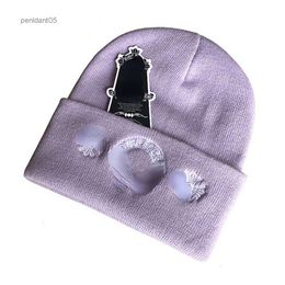 Beanie/Skull Caps Classic Design Embroidery Knitted Hats Woollen Hood Beanies Outdoor Cotton Casual Male Skull Caps