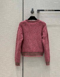Women's Sweaters College V-neck Sweater Twist Knitwear Style Loose Cozy Soft Long Sleeve Short Warm High-end Women Pullovers