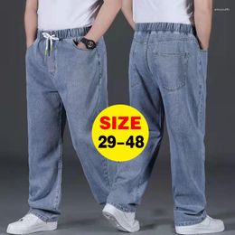 Men's Jeans Men Breathable Loose Trousers 10XL Oversize Male Casual Denim Pants Plus Size 48 46 44 Clothing Streetwear