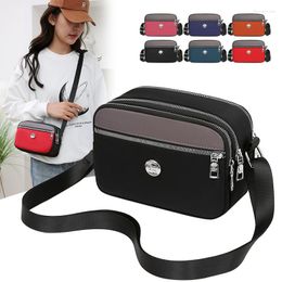 Evening Bags Fashion Mini Women's Bag Patchwork Nylon Square Female Shoulder Crossbody Trendy Waterproof Cell Phone