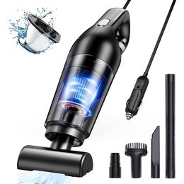 Portable Car Vacuum Cleaner 8000Pa High Power with 4 Attachments 16 4 Ft Cord 120W 12V Handheld Vacuum-Cleaner for Cars Detailing 229t